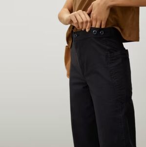 Everlane The Fatigue Barrel Pant in Washed Black sz 8